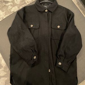 All black shacket